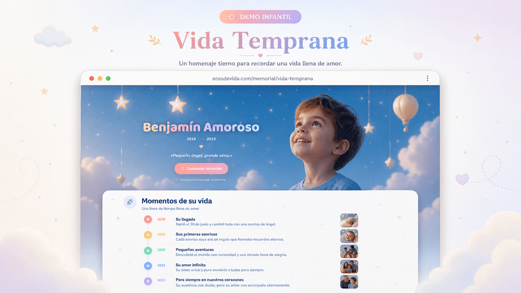 Vista previa Vida Temprana